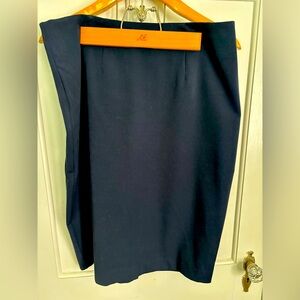 Navy blue pencil skirt